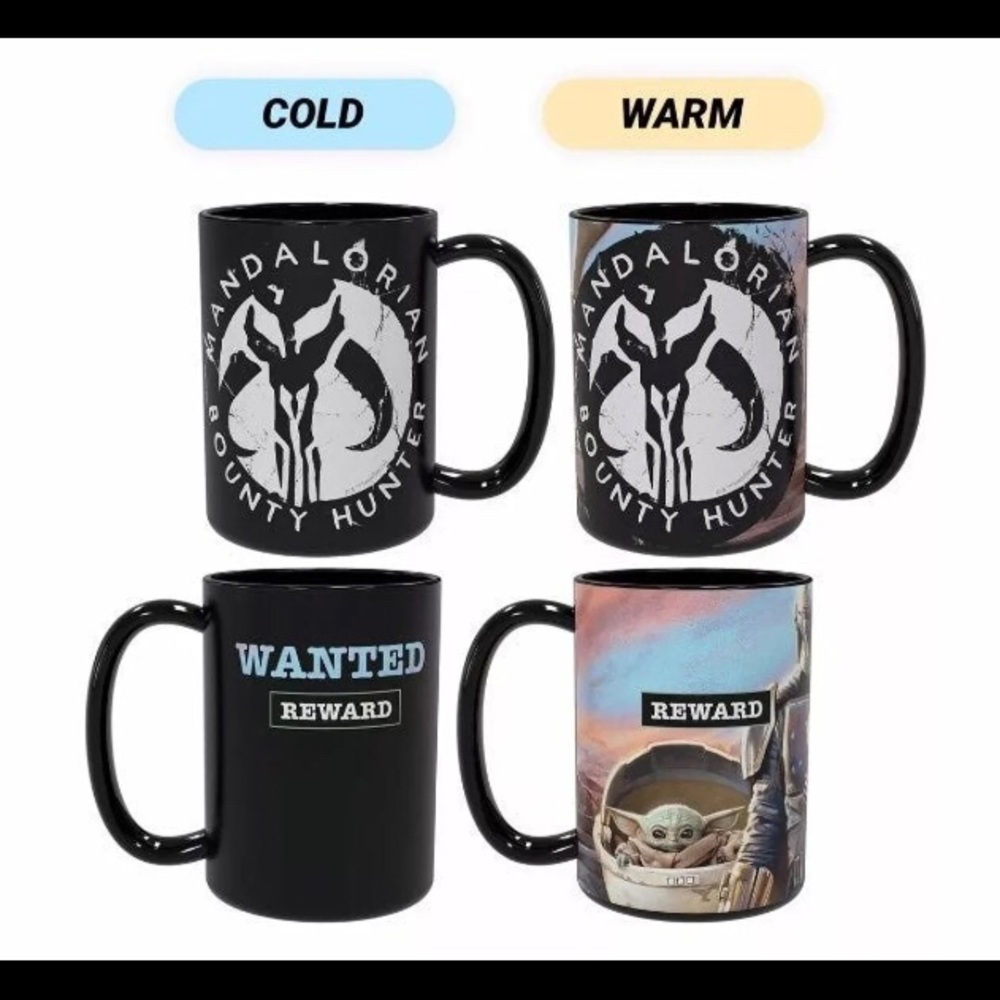 1 Baby Yoda Most wanted beverage temperature changing Ceramic Mug Mandalorian